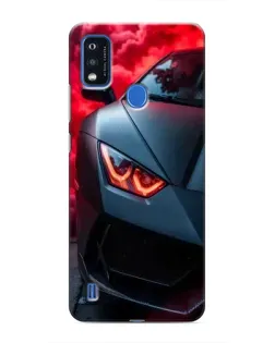 Чехол для ZTE Blade A51 с картинкой «Lamborghini красное сияние»