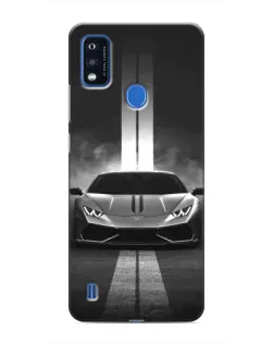 Чехол для ZTE Blade A51 с картинкой «Lamborghini симметрия дорог»