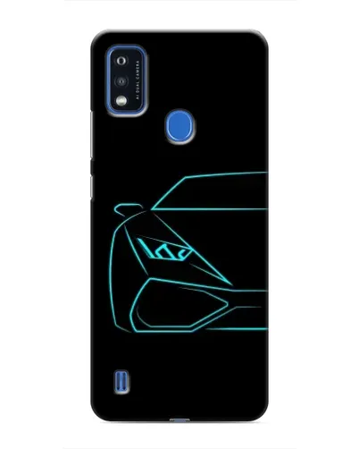 Чехол для ZTE Blade A51 с картинкой «Голубой силуэт Lamborghini» Чехол для ZTE Blade A51 с картинкой «Голубой силуэт Lamborghini»