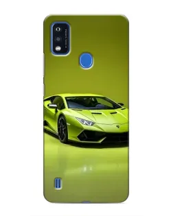 Чехол для ZTE Blade A51 с картинкой «Салатовый Lamborghini Huracan»