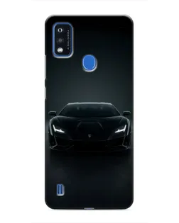 Чехол для ZTE Blade A51 с картинкой «Черный Lamborghini Aventador»