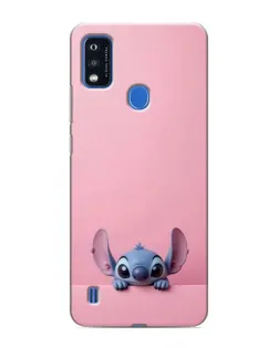 Чехол для ZTE Blade A51 с картинкой «Stitch выглядывает»