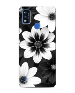 Чехол для ZTE Blade A51 с картинкой «Монохромные астры»