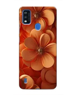 Чехол для ZTE Blade A51 с картинкой «Оранжевый макро цветок»