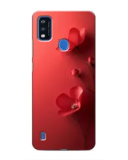 Чехол для ZTE Blade A51 с картинкой «Маковые соцветия»