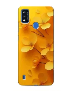 Чехол для ZTE Blade A51 с картинкой «Золотые лепестки»