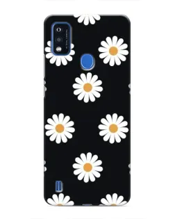 Чехол для ZTE Blade A51 с картинкой «Ромашки на черном»