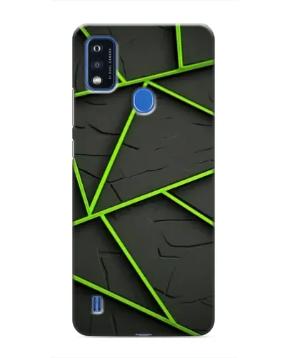 Чехол для ZTE Blade A51 с картинкой «Зеленые геометрические линии» Чехол для ZTE Blade A51 с картинкой «Зеленые геометрические линии»
