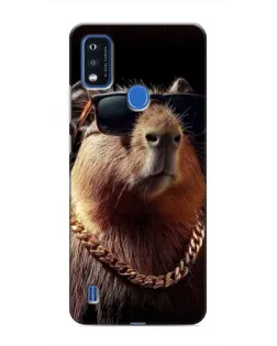Чехол для ZTE Blade A51 с картинкой «Капибара золотая цепь»