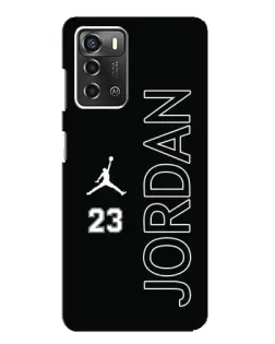 Чехол для ZTE Blade A52 с картинкой «Jordan Vertical»