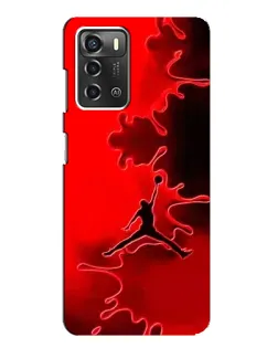 Чехол для ZTE Blade A52 с картинкой «Jordan Red Smoke»