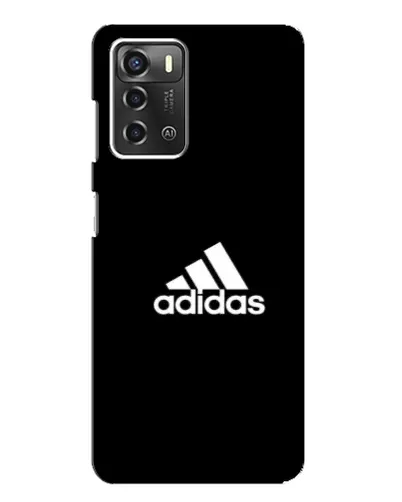 Чехол для ZTE Blade A52 с картинкой «Черная классика Adidas»