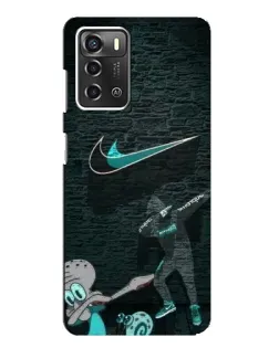 Чехол для ZTE Blade A52 с картинкой «Спортивный арт Nike»