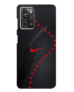 Чехол для ZTE Blade A52 с картинкой «Абстрактный дизайн Nike»