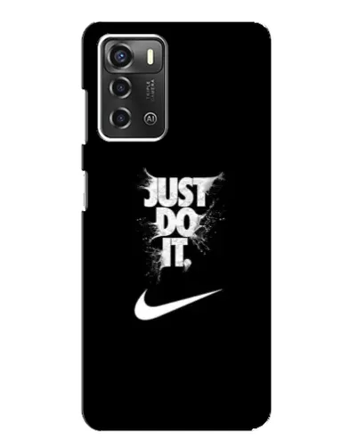 Чехол для ZTE Blade A52 с картинкой «Текстовый принт Nike»