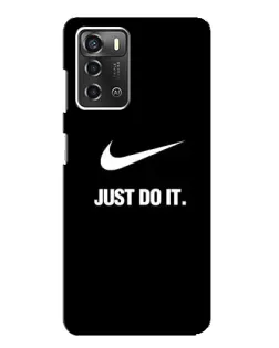 Чехол для ZTE Blade A52 с картинкой «Классический принт Nike»