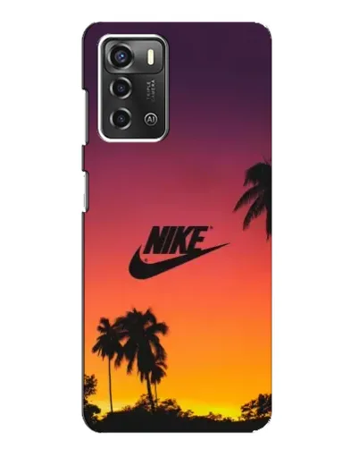 Чехол для ZTE Blade A52 с картинкой «Nike на закате солнца»
