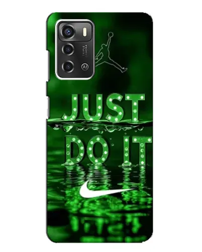 Чехол для ZTE Blade A52 с картинкой «Зеленый неоновый Nike»