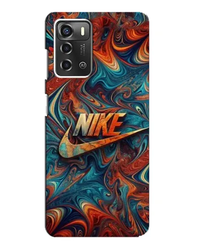 Чехол для ZTE Blade A52 с картинкой «Nike в абстракции»