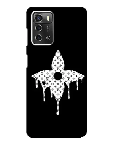Чехол для ZTE Blade A52 с картинкой «Цветочная монограмма» Чехол для ZTE Blade A52 с картинкой «Цветочная монограмма»