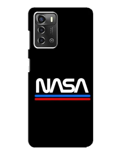 Чехол для ZTE Blade A52 с картинкой «NASA — классика Red Blue»