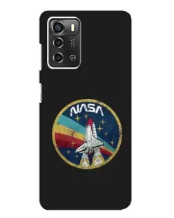 Чехол для ZTE Blade A52 с картинкой «NASA — эмблема миссии»