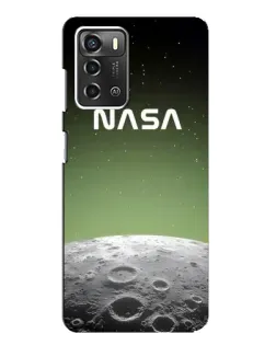 Чехол для ZTE Blade A52 с картинкой «NASA — лунный градиент»