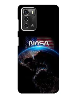 Чехол для ZTE Blade A52 с картинкой «Земля из космоса NASA»