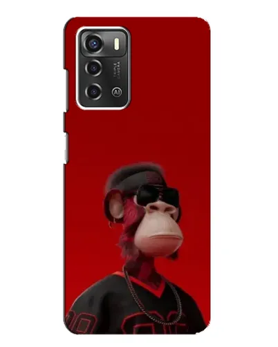 Чехол для ZTE Blade A52 с картинкой «Bored Ape в красном» Чехол для ZTE Blade A52 с картинкой «Bored Ape в красном»