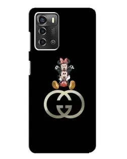 Чехол для ZTE Blade A52 с картинкой «Минни Маус на лого»