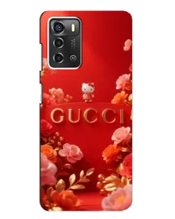 Чехол для ZTE Blade A52 с картинкой «Gucci — золотой сад»