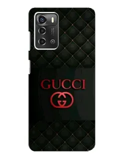 Чехол для ZTE Blade A52 с картинкой «Gucci — стеганый черный»