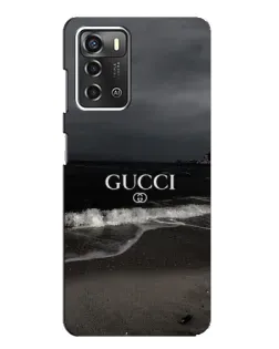 Чехол для ZTE Blade A52 с картинкой «Gucci — морской прибой»