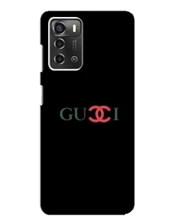 Чехол для ZTE Blade A52 с картинкой «Gucci — красный градиент»