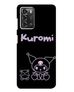 Чехол для ZTE Blade A52 с картинкой «Kuromi — черный минимализм» Чехол для ZTE Blade A52 с картинкой «Kuromi — черный минимализм»