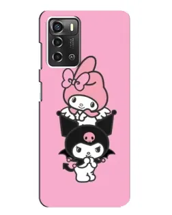 Чехол для ZTE Blade A52 с картинкой «My Melody и Kuromi» Чехол для ZTE Blade A52 с картинкой «My Melody и Kuromi»