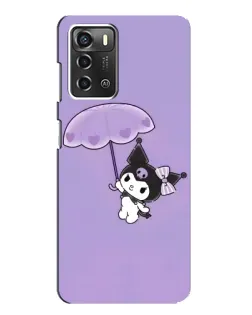 Чехол для ZTE Blade A52 с картинкой «Kuromi с зонтиком» Чехол для ZTE Blade A52 с картинкой «Kuromi с зонтиком»