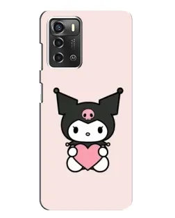 Чехол для ZTE Blade A52 с картинкой «Kuromi и сердце» Чехол для ZTE Blade A52 с картинкой «Kuromi и сердце»