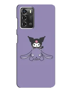 Чехол для ZTE Blade A52 с картинкой «Kuromi на лиловом фоне» Чехол для ZTE Blade A52 с картинкой «Kuromi на лиловом фоне»