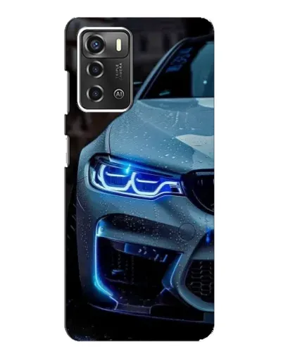 Чехол для ZTE Blade A52 с картинкой «Взгляд BMW с синими фарами»