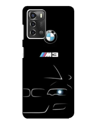 Чехол для ZTE Blade A52 с картинкой «Минималистичный принт BMW M3»