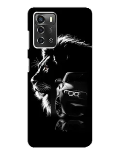 Чехол для ZTE Blade A52 с картинкой «BMW и лев» Чехол для ZTE Blade A52 с картинкой «BMW и лев»