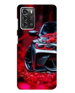 Чехол для ZTE Blade A52 с картинкой «Спортивная BMW и цветы» Чехол для ZTE Blade A52 с картинкой «Спортивная BMW и цветы»