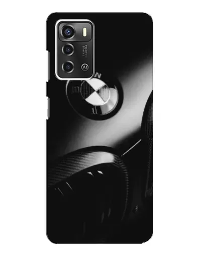 Чехол для ZTE Blade A52 с картинкой «Эмблема BMW — макро»