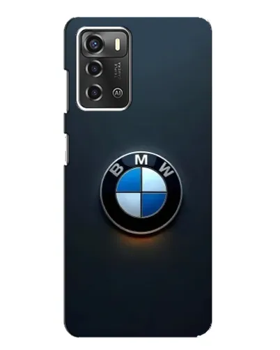 Чехол для ZTE Blade A52 с картинкой «Логотип BMW — минимализм»