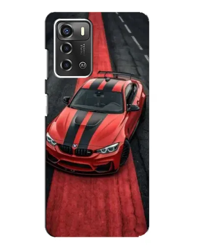 Чехол для ZTE Blade A52 с картинкой «BMW на красной дорожке»