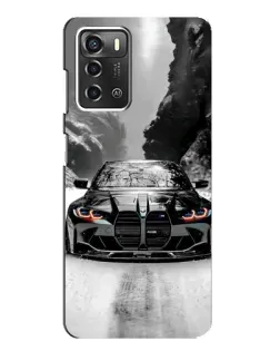 Чехол для ZTE Blade A52 с картинкой «BMW — акварельный дрифт» Чехол для ZTE Blade A52 с картинкой «BMW — акварельный дрифт»