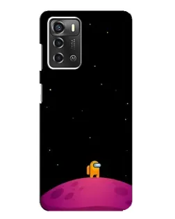 Чохол для ZTE Blade A52 з картинкою «Самотній герой на планеті»