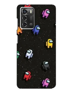 Чохол для ZTE Blade A52 з картинкою «Космічний патерн Among Us»