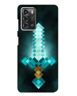 Чохол для ZTE Blade A52 з картинкою «Алмазний меч неон» Чохол для ZTE Blade A52 з картинкою «Алмазний меч неон»